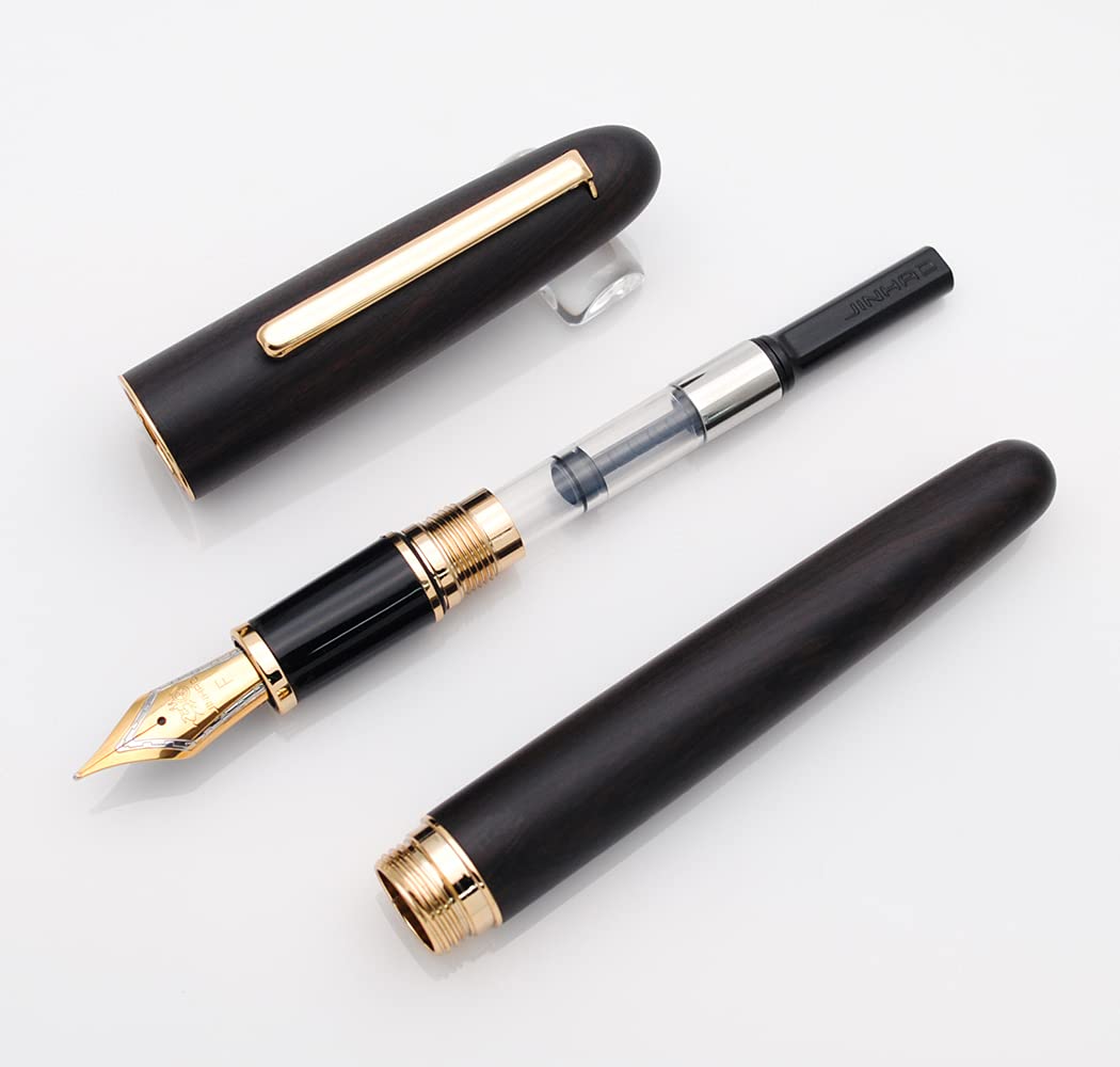 Amazon | JINHAO 9036 天然木万年筆 手作りインクペン (細字 0.5mm